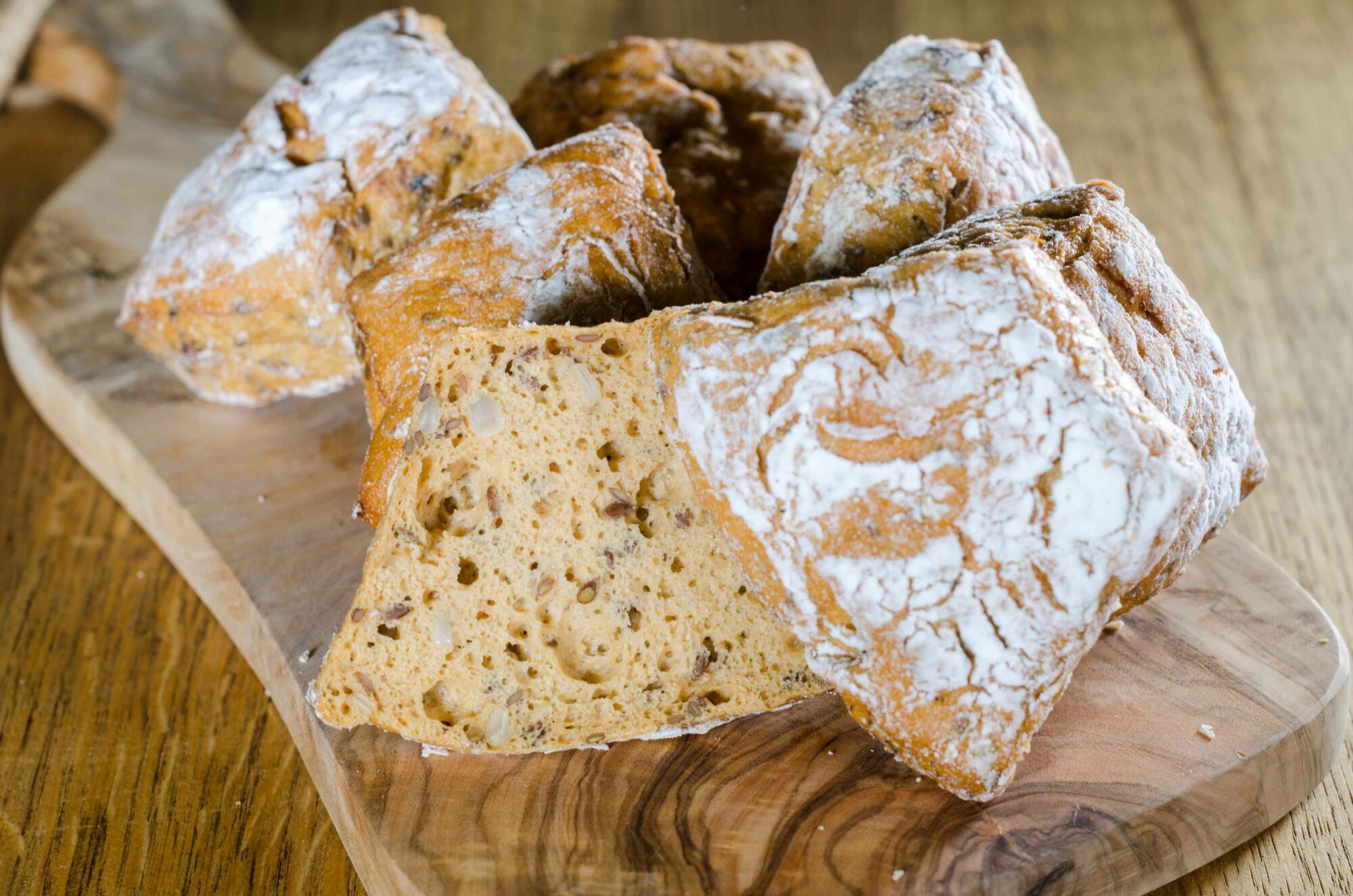 glutenvrije lactosevrije melkvrije bruine broodjes