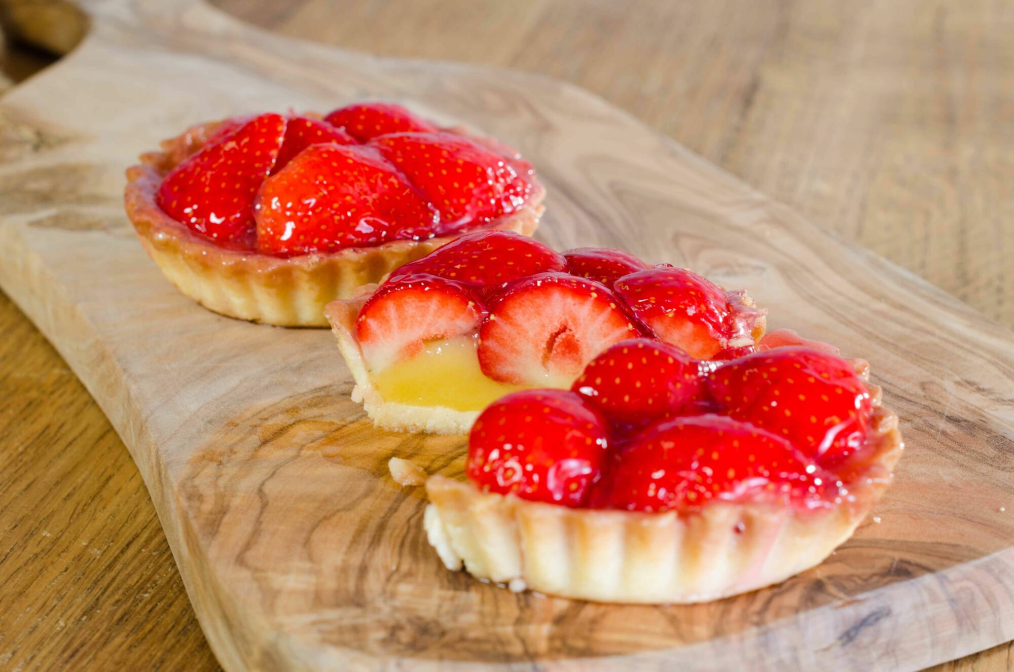 aardbeientartelet 3 glutenvrij lactosevrij melkvrij aardbeientartelet