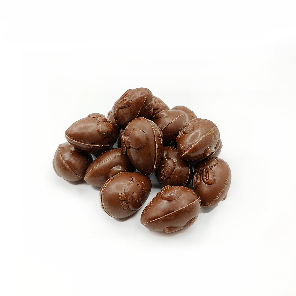 Melkchocolade paasei met framboosvulling mini 150g – Melkvrij